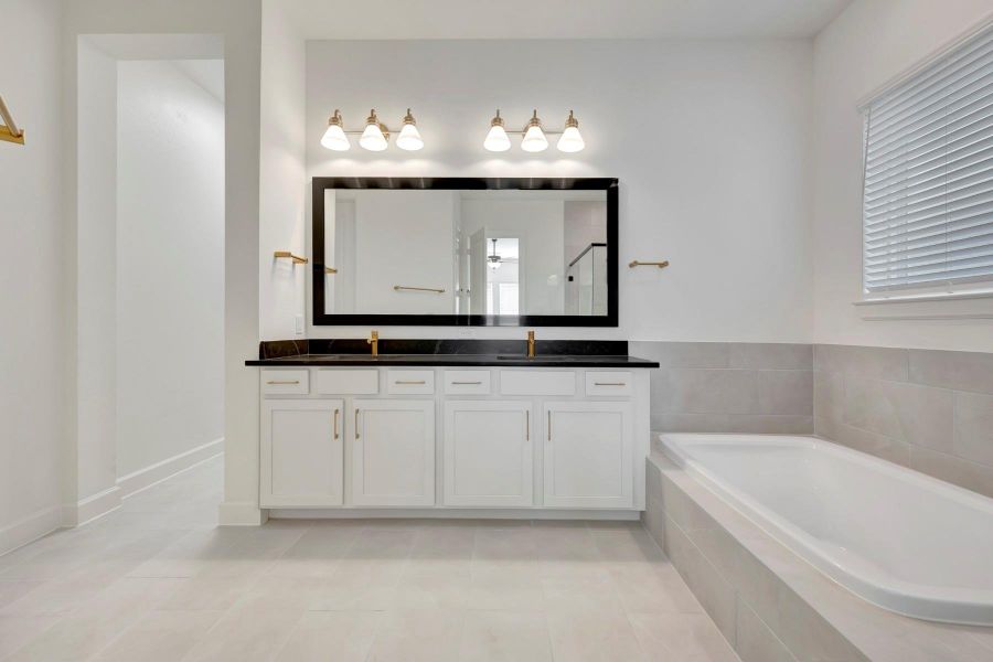 Furnished interior view inside a new home in Brookewater 55’ Homesites, Rosenberg (Image 13).