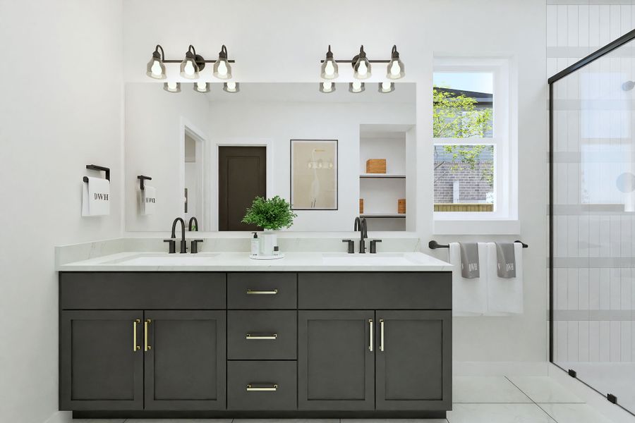 The Dahlia - Owner's Bath The Dahlia - Owner's Bath