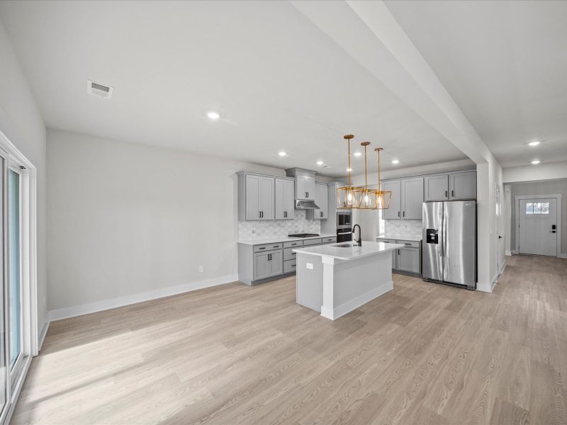 Furnished interior view inside a new home in Cedar Shoals - Signature Collection, Piedmont (Image 3).