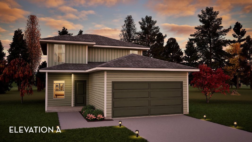 Front exterior of a new home in Stonehenge, Manchester, TN, highlighting curb appeal (Image 2).