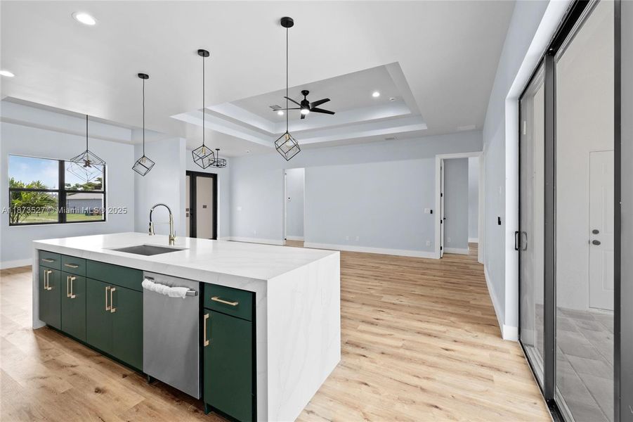 Furnished interior view inside a new home in , Cape Coral (Image 3). Furnished interior view inside a new home in , Cape Coral (Image 3).