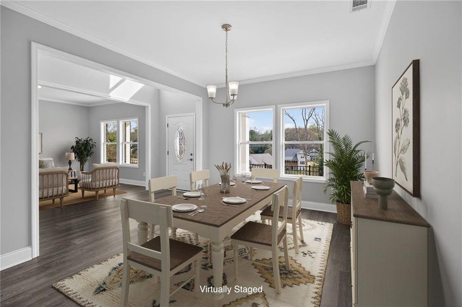 Furnished interior view inside a new home in , Gainesville (Image 10).