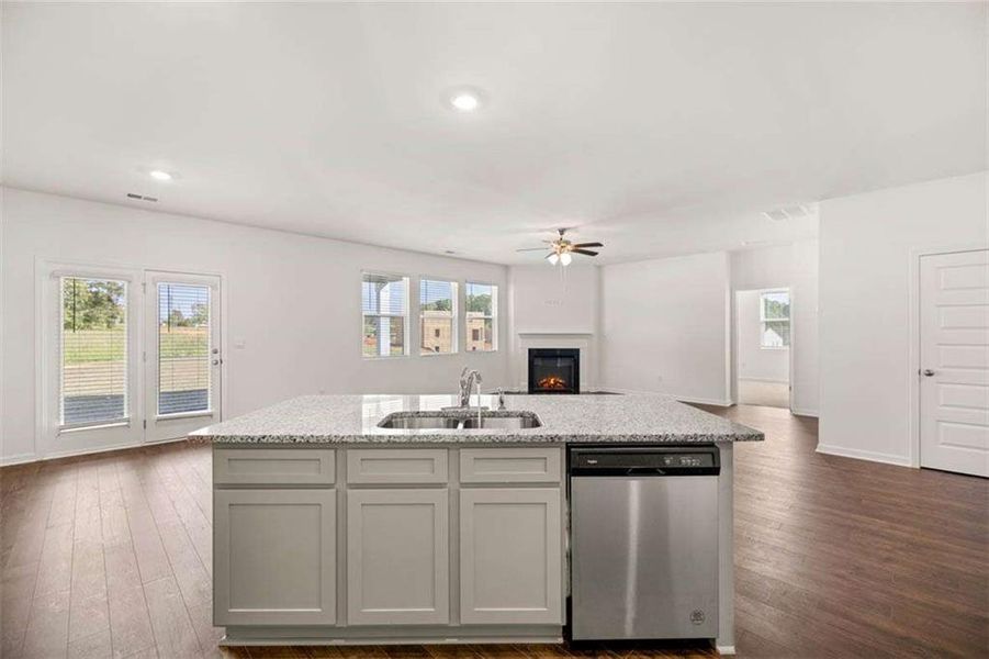 Furnished interior view inside a new home in Preserve at Dove Creek, Statham (Image 9).