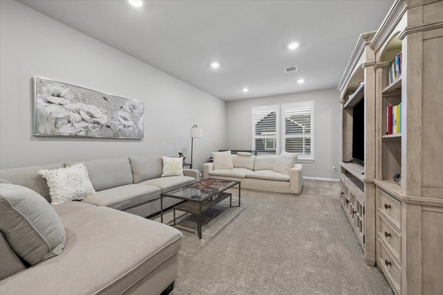 Furnished interior view inside a new home in Spring Brook Village - Luxe Series, Houston (Image 24).