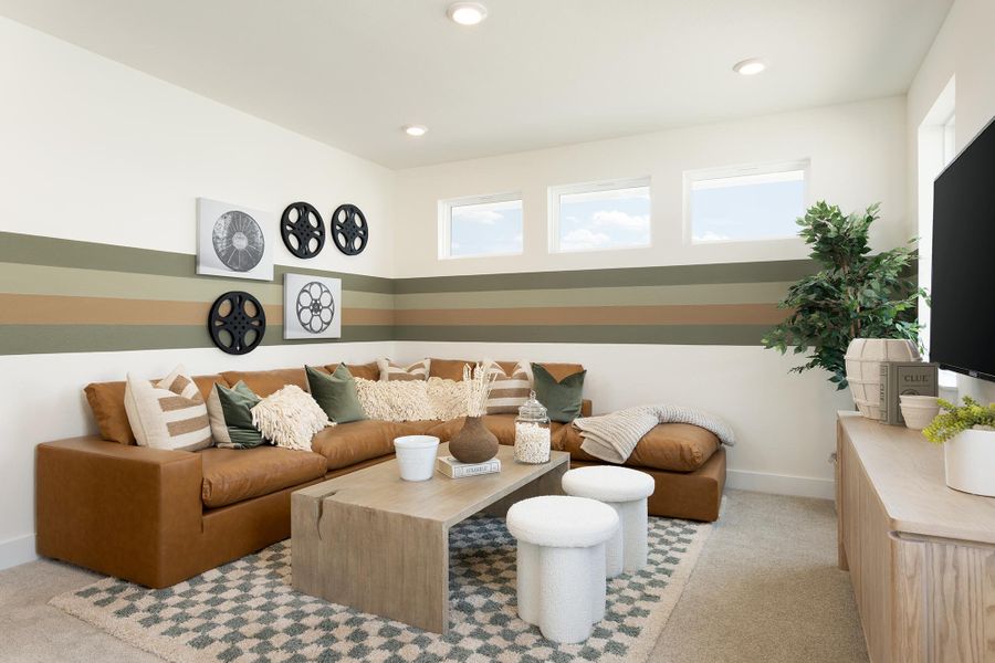 Furnished interior view inside a new home in Avery Centre, Round Rock (Image 11).