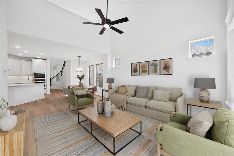 Furnished interior view inside a new home in Creekshaw – Gardens, Royse City (Image 12). Furnished interior view inside a new home in Creekshaw – Gardens, Royse City (Image 12).
