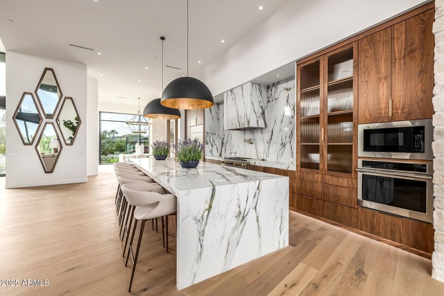 Kitchen with lovely views