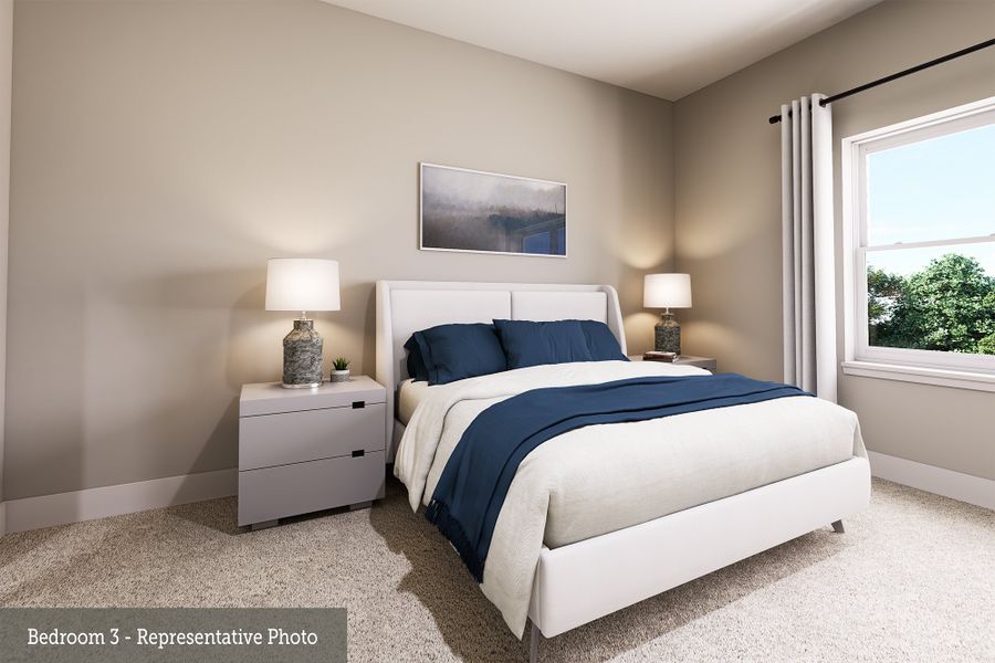 Representative furnished interior of a home built from the The Cosgrove by David Weekley Homes in Briarley, Montgomery (Image 5). Representative furnished interior of a home built from the The Cosgrove by David Weekley Homes in Briarley, Montgomery (Image 5).