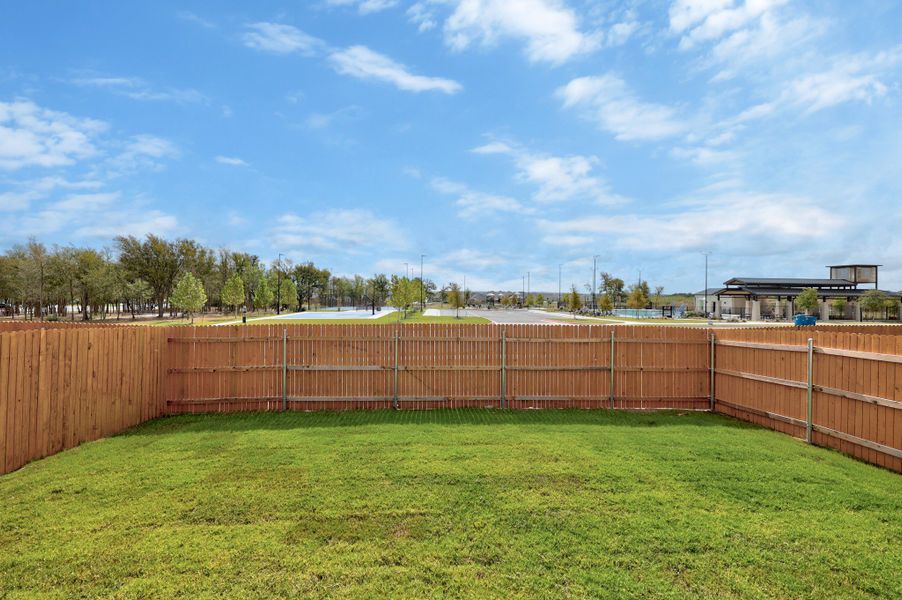 Exterior details and patio area of a home in Trinity Ranch, Elgin (Image 4).