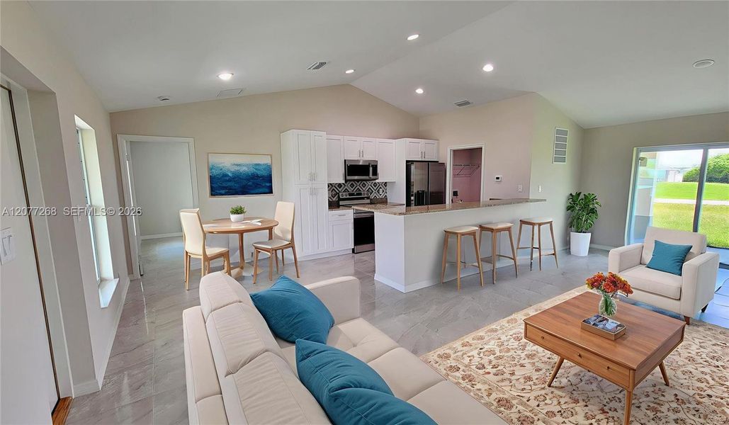 Furnished interior view inside a new home in , Labelle (Image 10). Furnished interior view inside a new home in , Labelle (Image 10).