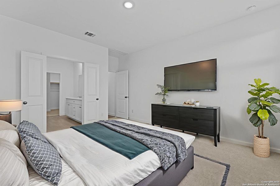 Furnished interior view inside a new home in Waterwheel: Coastline Collection, San Antonio (Image 8).