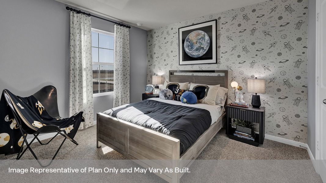 Furnished interior view inside a new home in Whisper South, San Marcos (Image 35).