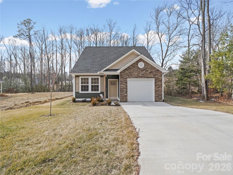 Front exterior of a new home in , Black Mountain, NC, highlighting curb appeal (Image 2).