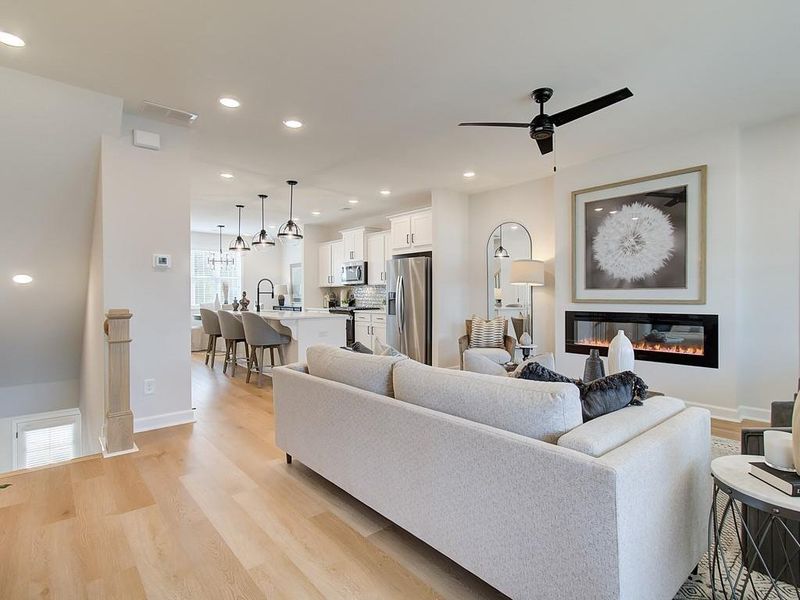 Furnished interior view inside a new home in Townes at South Main, Kennesaw (Image 13).