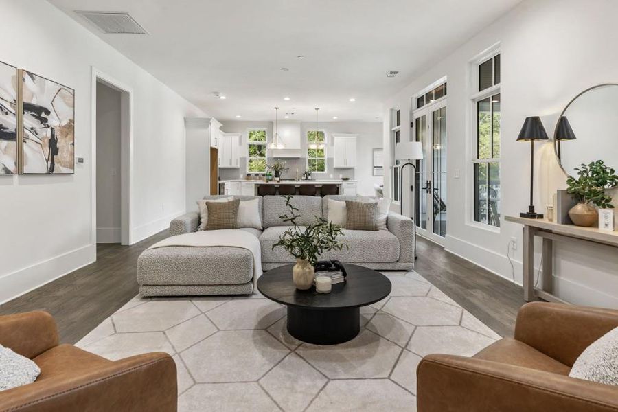 Furnished interior view inside a new home in , Alpharetta (Image 32).