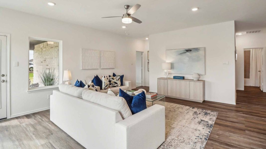 Furnished interior view inside a new home in Sunterra, Katy (Image 4).