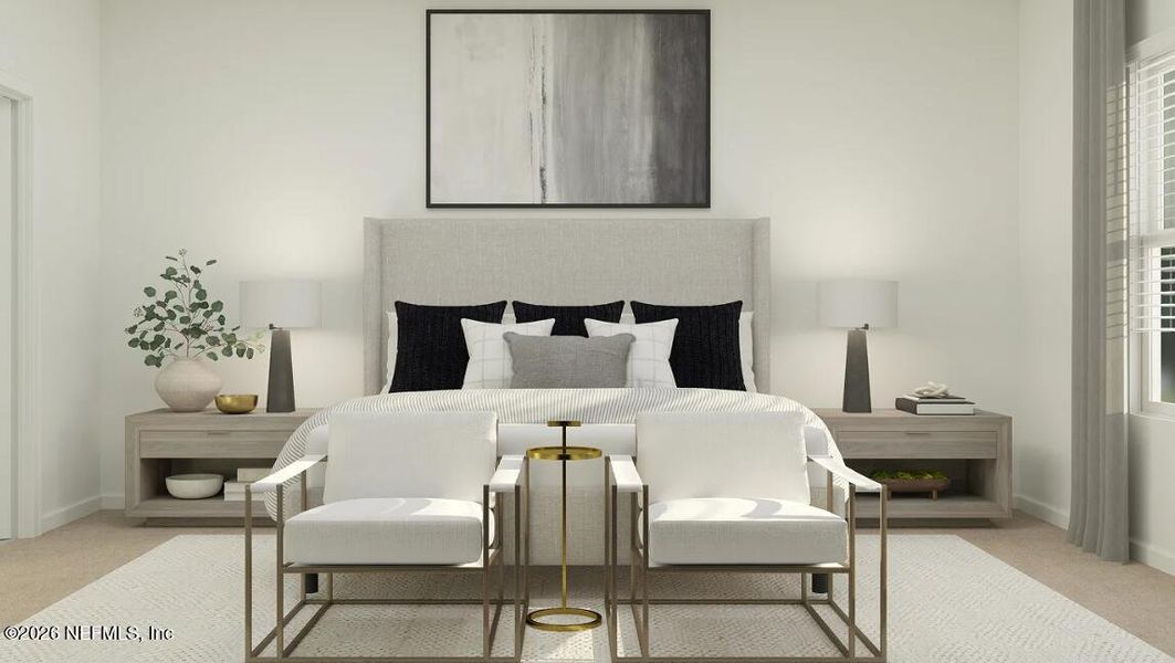 Furnished interior view inside a new home in Edenbrooke at Hyland Trail | 55+, Green Cove Springs (Image 8).
