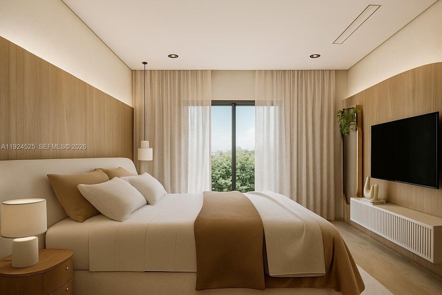 Furnished interior view inside a new home in , Hollywood (Image 9).