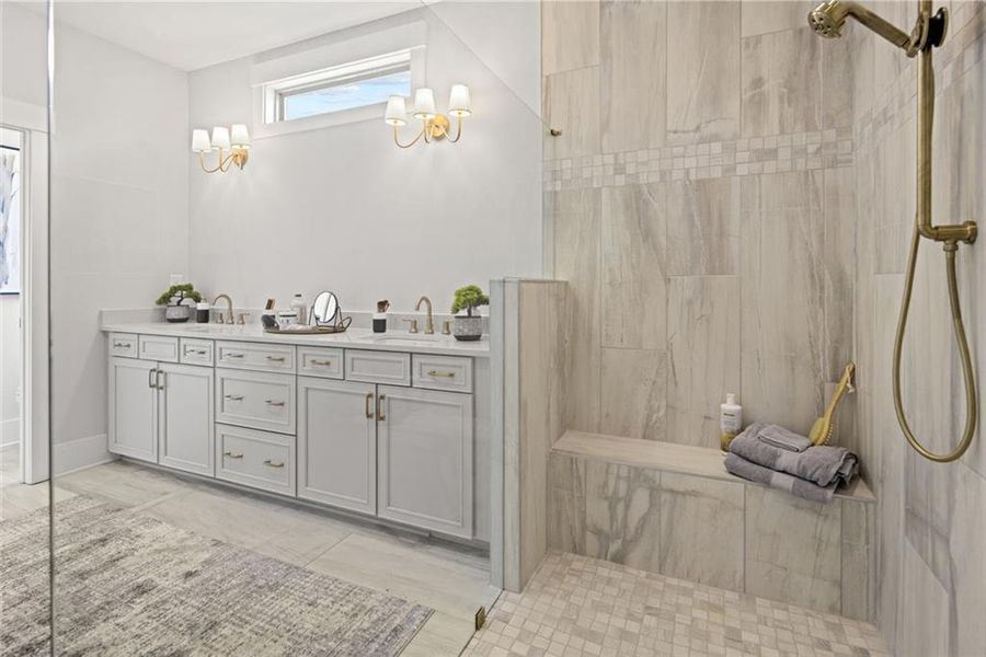 Furnished interior view inside a new home in Soleil Belmont Park, Canton (Image 37).