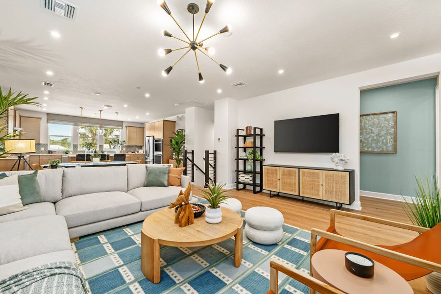 Representative furnished interior of a home built from the Seaglass by Tri Pointe Homes in EvenTide, New Smyrna Beach (Image 32).