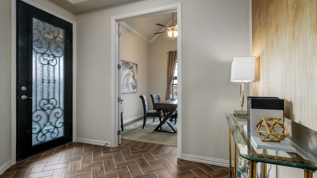 Representative furnished interior of a home built from the Verona 2 by Epcon Communities in Ladera Prosper, Prosper (Image 11).