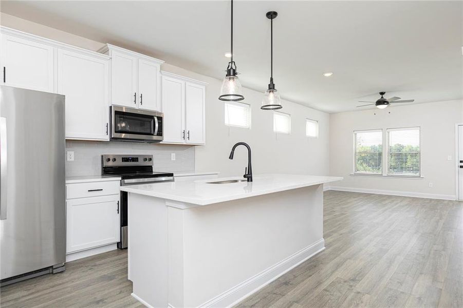Furnished interior view inside a new home in Mount Tabor Pointe, Dallas (Image 3).