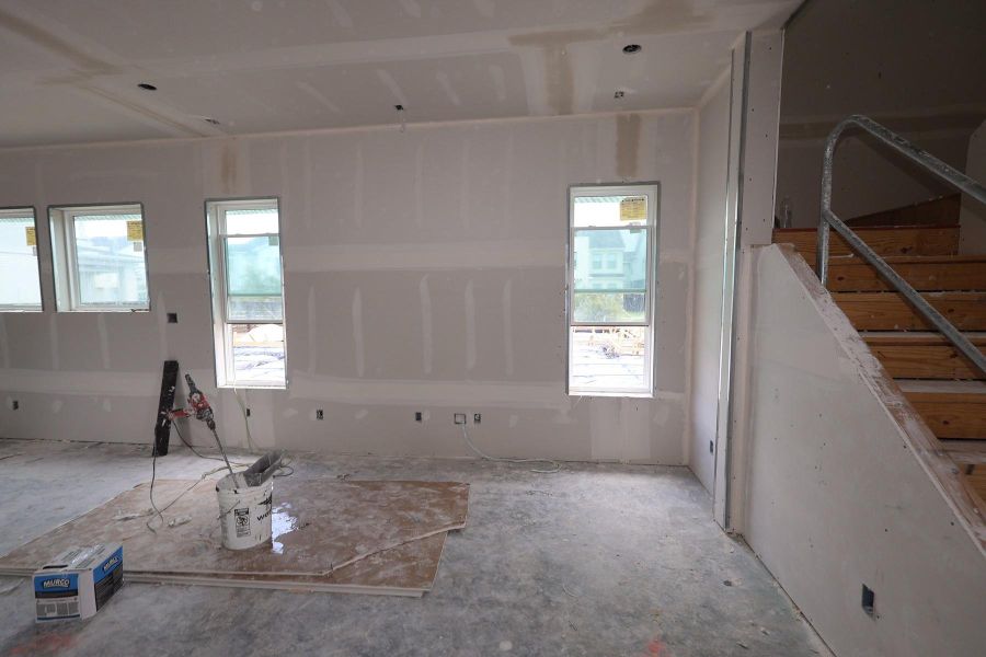 In-progress construction of a new home in Easthaven at Bridgeland Central - Vision Collection, Cypress, TX (Image 7). In-progress construction of a new home in Easthaven at Bridgeland Central - Vision Collection, Cypress, TX (Image 7).