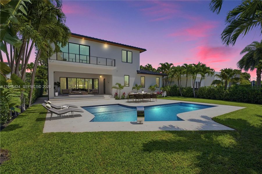 Exterior details and patio area of a home in , North Miami (Image 3).