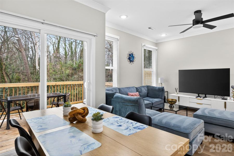 Furnished interior view inside a new home in , Charlotte (Image 11).