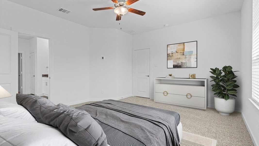 Furnished interior view inside a new home in Harvest Green, Richmond (Image 18).