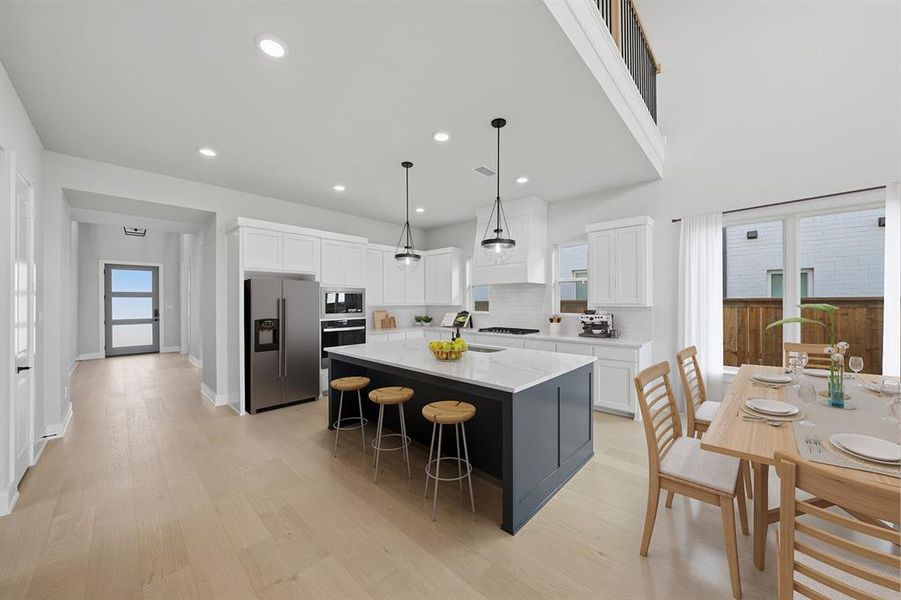 Furnished interior view inside a new home in Brookhollow West, Prosper (Image 15).