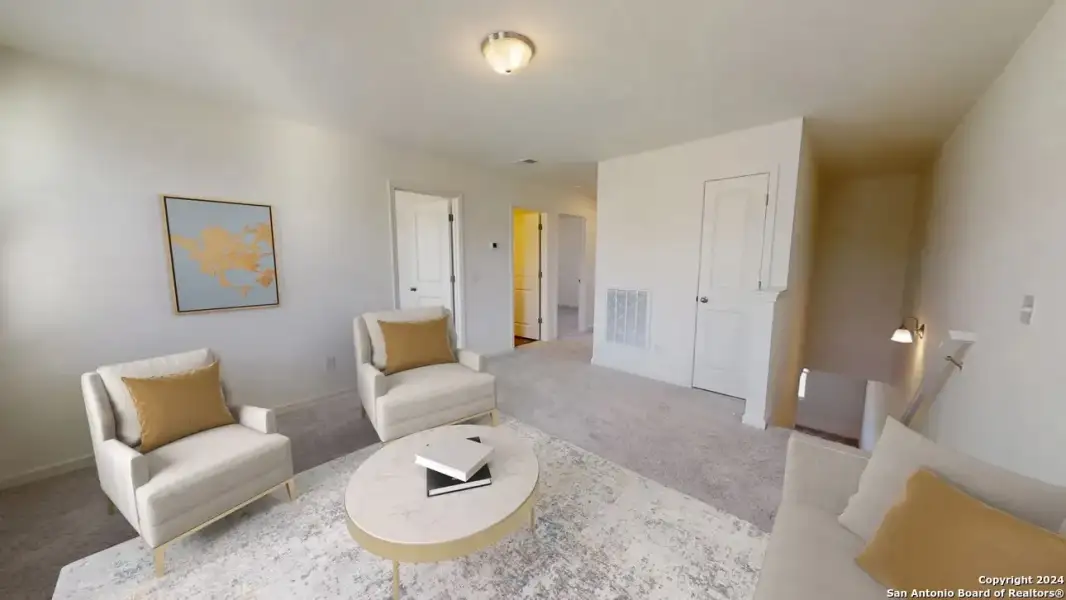 Furnished interior view inside a new home in Trails at Culebra, San Antonio (Image 9).