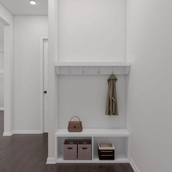 Representative furnished interior of a home built from the Enfield by Tri Pointe Homes in Lariat, Liberty Hill (Image 26).