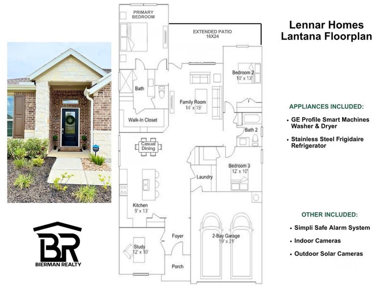 Spacious 3BR w/Office or utilize as a 4BR