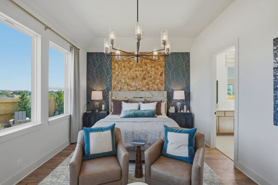 Representative furnished interior of a home built from the Lauren by Chesmar Homes in Alsatian Oaks, Castroville (Image 8).