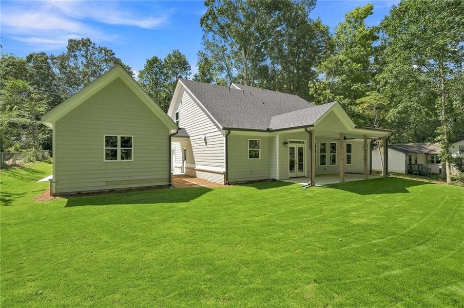 Exterior details and patio area of a home in , Marietta (Image 3).
