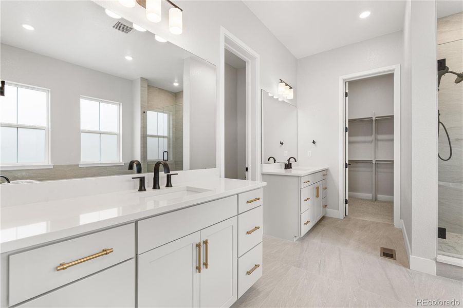Furnished interior view inside a new home in Retreat at The Canyons, Castle Pines (Image 26).