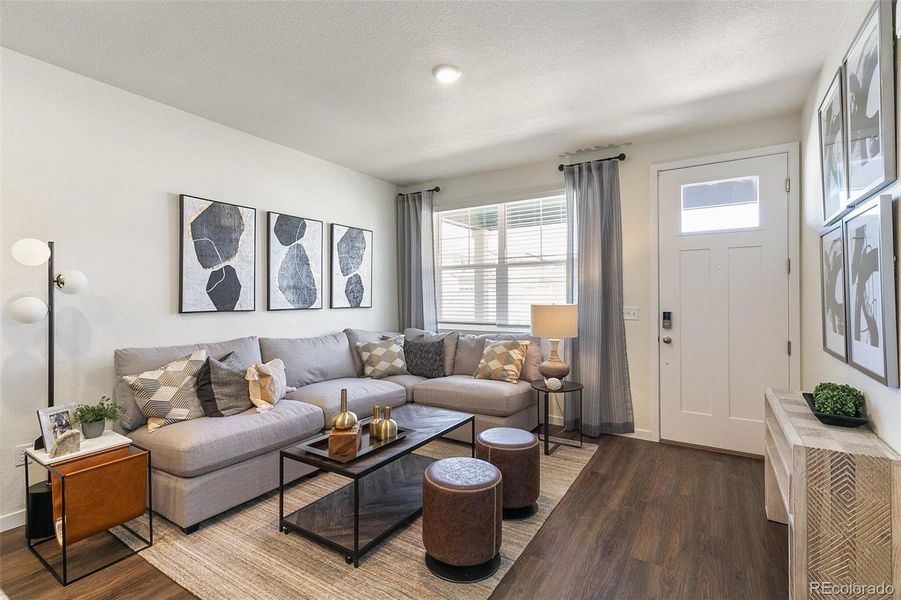 Furnished interior view inside a new home in Settlers Crossing, Commerce City (Image 5).