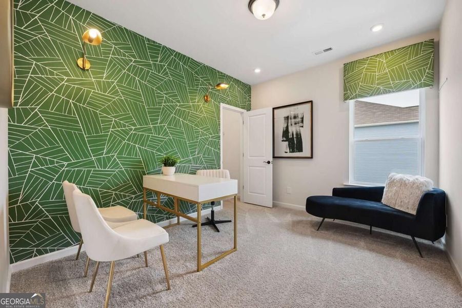 Furnished interior view inside a new home in Cobblestone Crossing Commons, Byron (Image 24).