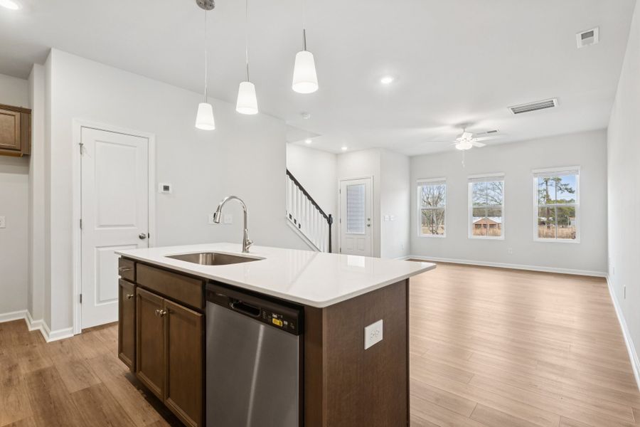 Furnished interior view inside a new home in Lakeview Village, Charlotte (Image 5). Furnished interior view inside a new home in Lakeview Village, Charlotte (Image 5).
