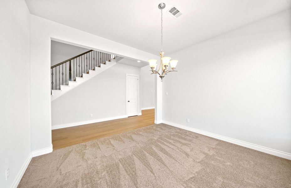 Representative unfurnished interior of a home built from the 3054 by Ravenna Homes in The Highlands 55′, Porter (Image 21). Representative unfurnished interior of a home built from the 3054 by Ravenna Homes in The Highlands 55′, Porter (Image 21).