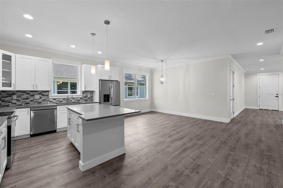 Furnished interior view inside a new home in , Tampa (Image 15). Furnished interior view inside a new home in , Tampa (Image 15).