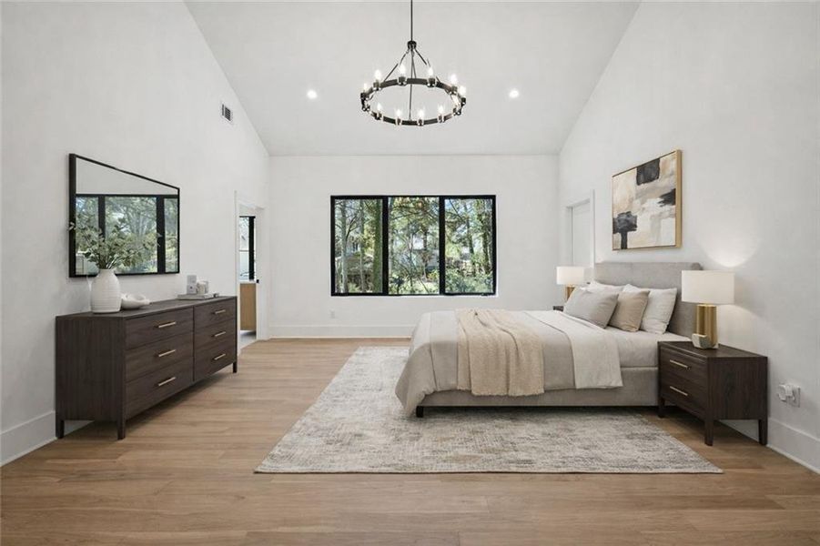 Furnished interior view inside a new home in , Atlanta (Image 12).