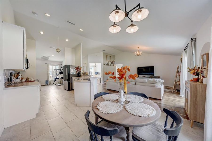 Furnished interior view inside a new home in The Grove At Crystal Beach, Winter Haven (Image 6). Furnished interior view inside a new home in The Grove At Crystal Beach, Winter Haven (Image 6).