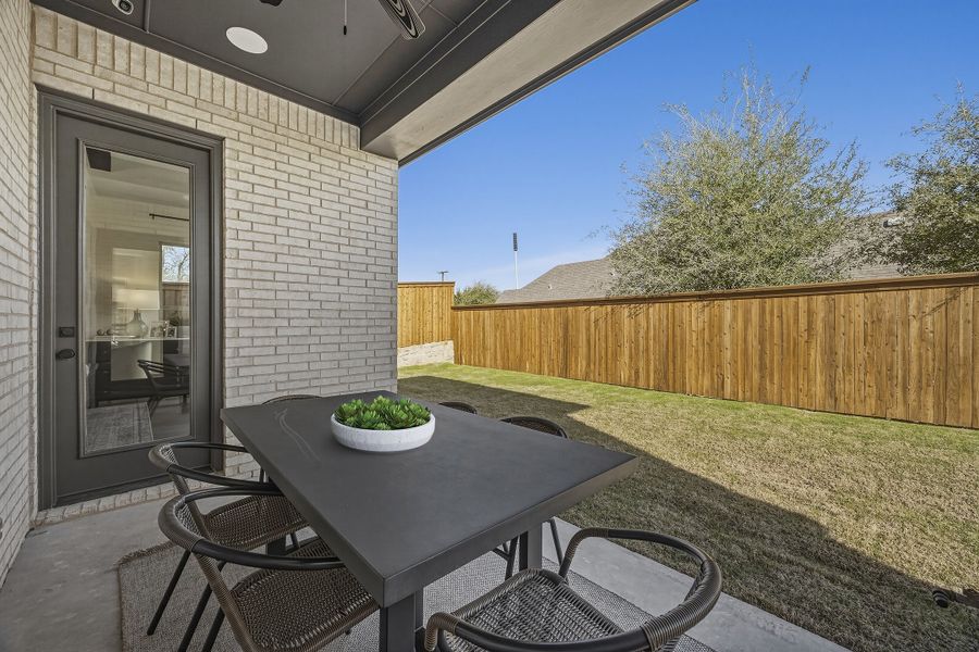 Exterior details and patio area of a home in Providence Cove, McKinney (Image 27).
