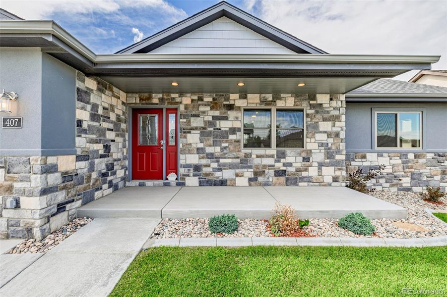 Exterior details and patio area of a home in , Greeley (Image 26).