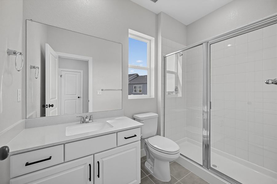 Furnished interior view inside a new home in Trailstone, Arvada (Image 7).