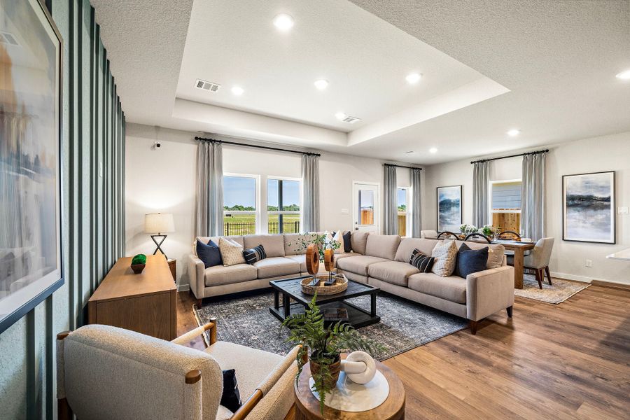 Furnished interior view inside a new home in Pearlbrook, Texas City (Image 6). Furnished interior view inside a new home in Pearlbrook, Texas City (Image 6).
