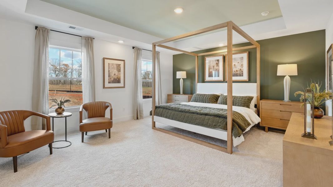 Furnished interior view inside a new home in Mulberry Estates, Simpsonville (Image 15).