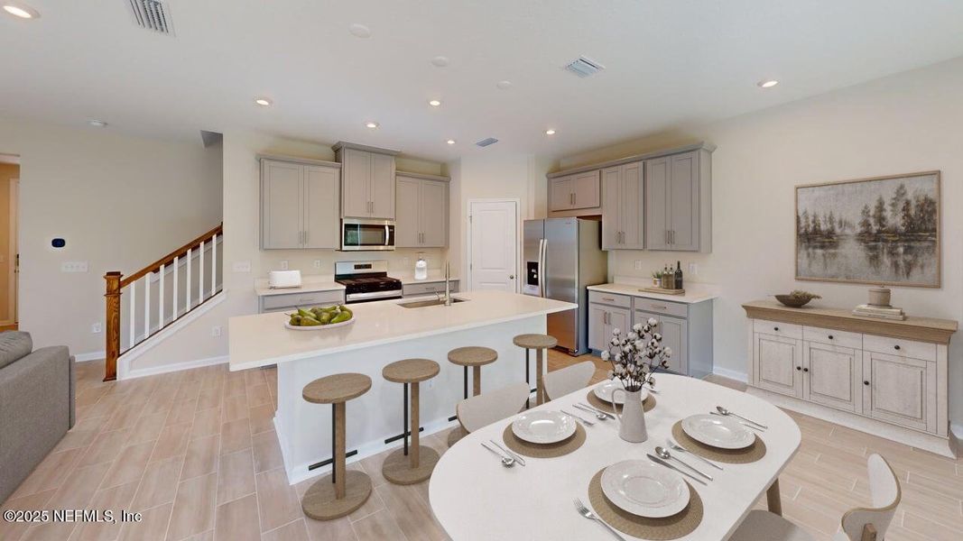 Furnished interior view inside a new home in RiverTown - Forest, St. Johns (Image 10).